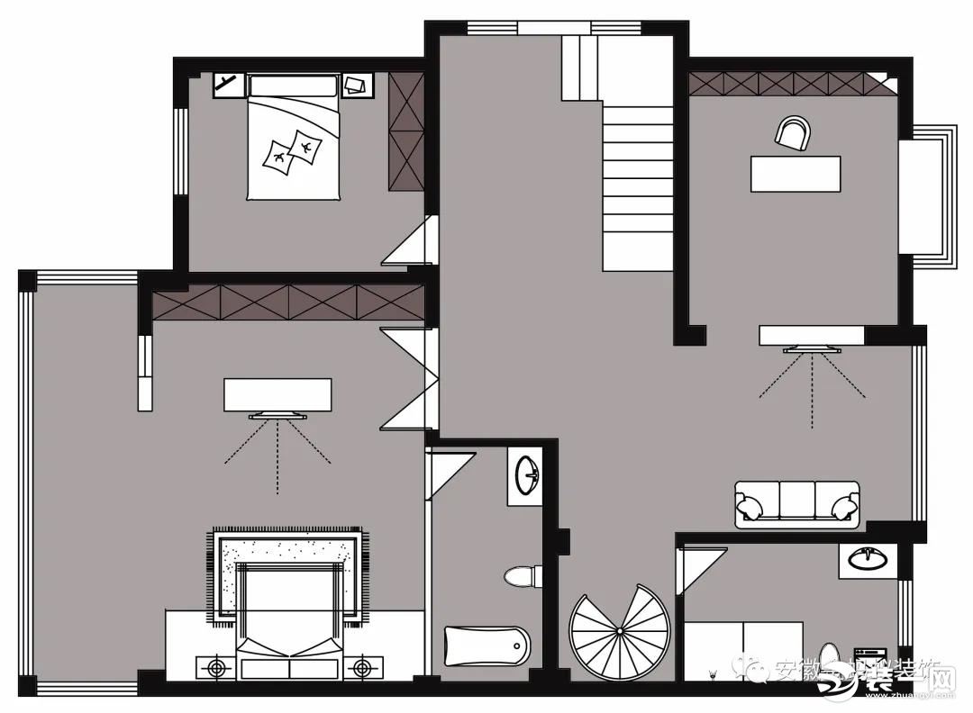 金蚂蚁装饰复式公寓装修案例图