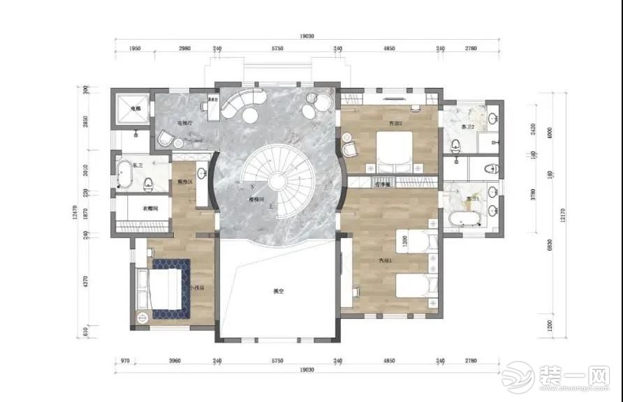 法式轻奢三层别墅设计图