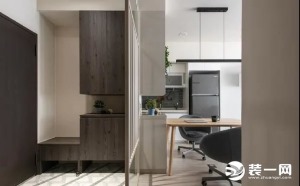 59平单身公寓装修小而精致 餐厨一体设计完美适配户型