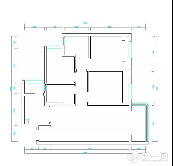 现代轻奢风格三居室装修效果图