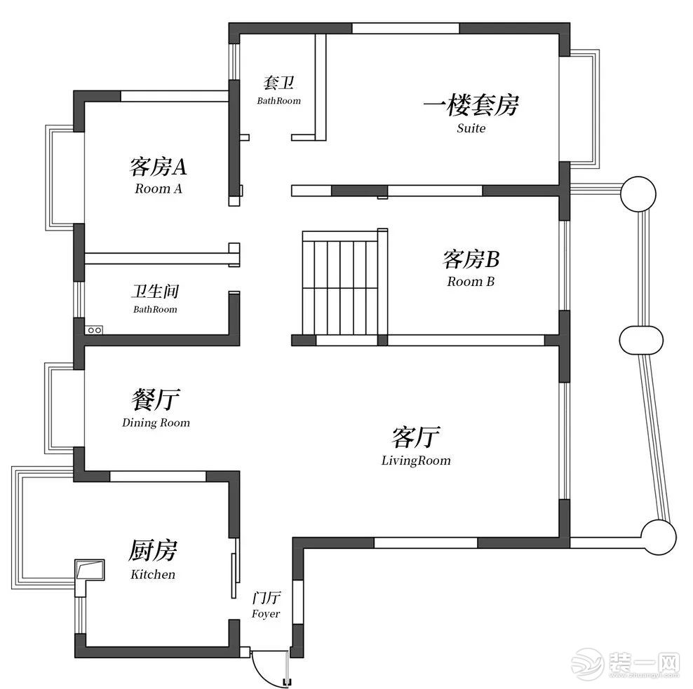 一楼原始户型图