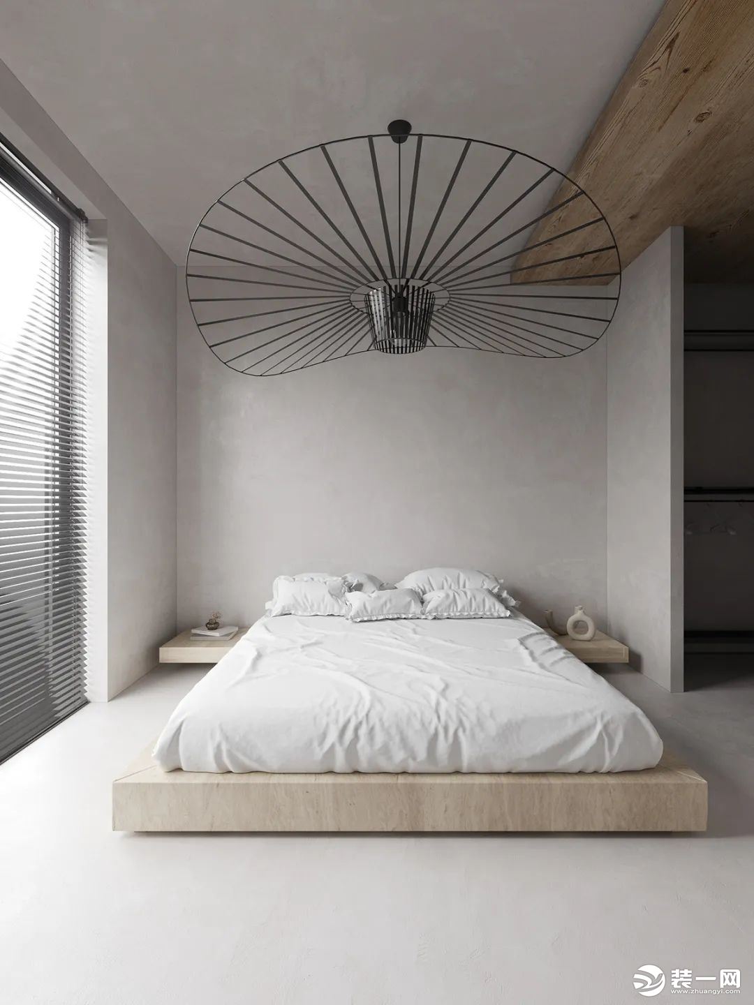 现代极简风格别墅卧室设计图