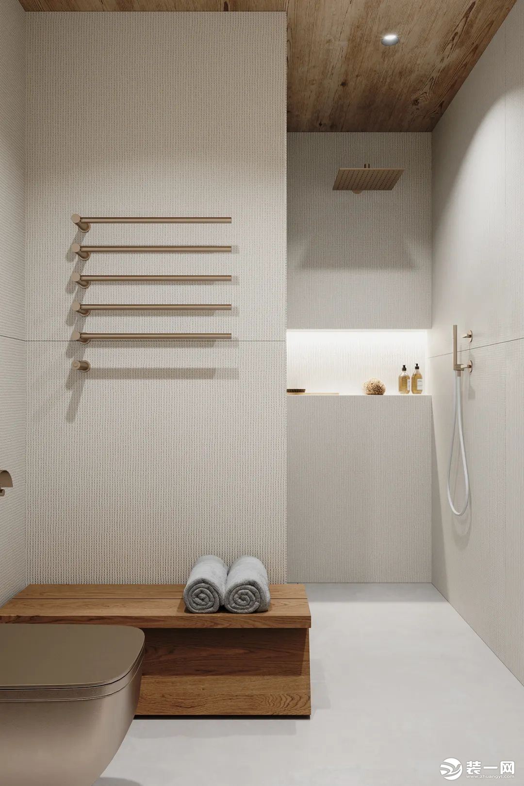 现代极简风格别墅卫生间设计图