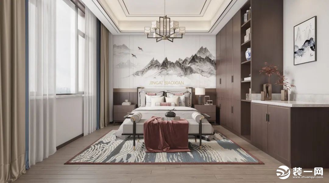 新中式风格卧室设计图