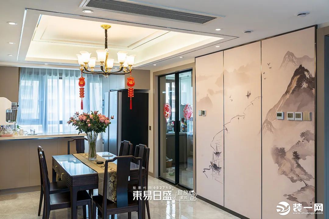 新中式风餐厅装修效果图