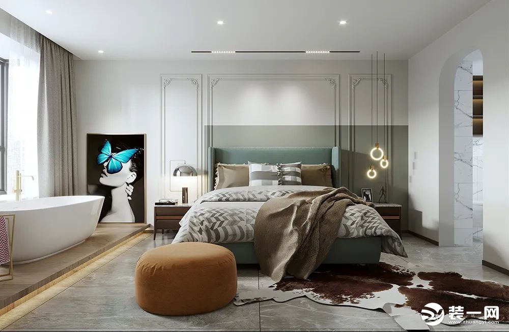 法式轻奢风卧室装修设计效果图