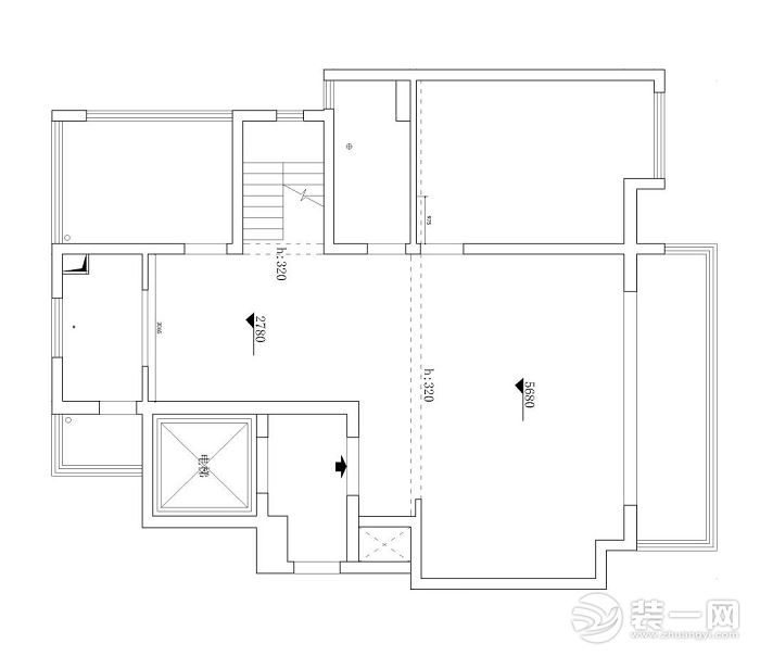 一楼原始户型图