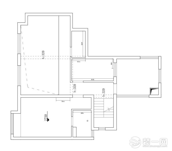 二楼原始户型图