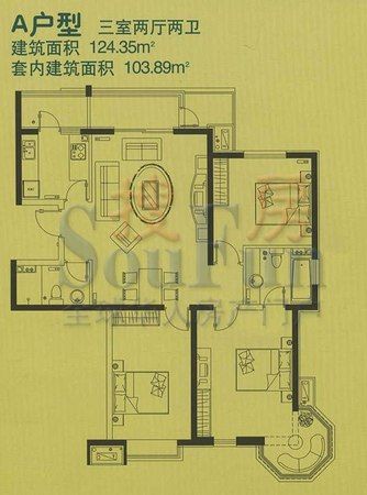 惊人的家居装修效果图 装修124平米仅5万