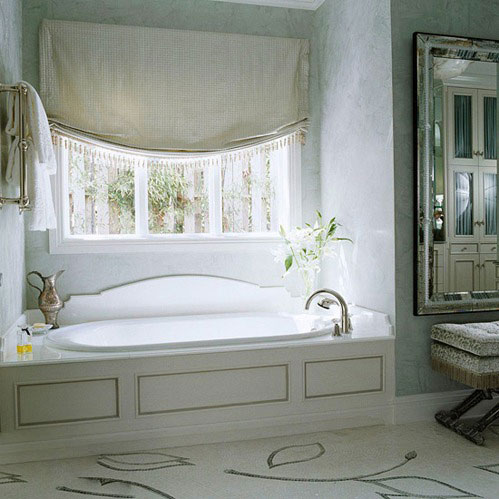 古朴的浴室和浴缸设计