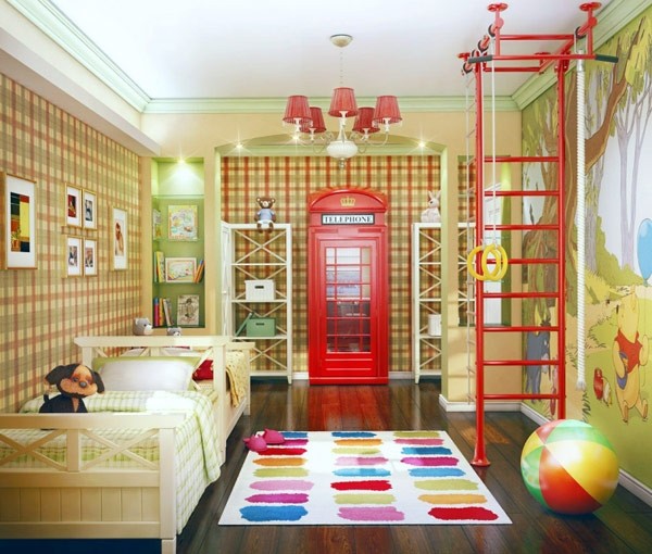色彩繁复的房间，青少年的生活是多么地多姿多彩。