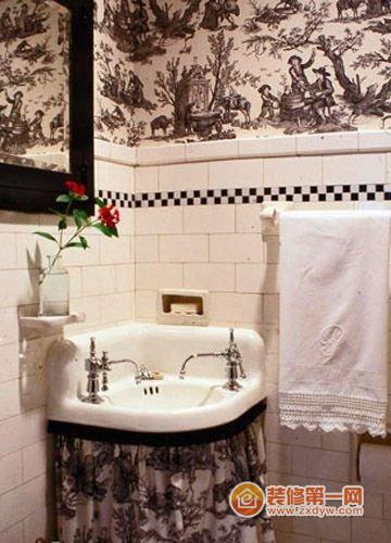 卫浴间壁纸装饰效果图