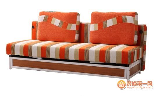 橙色条纹沙发