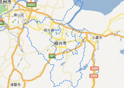 未调整前的绍兴市行政区划图