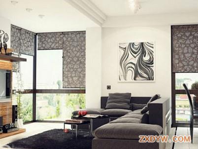 家居装修欧式风格客厅窗帘装修设计效果图