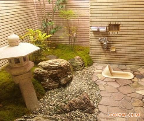现代日式园林公厕