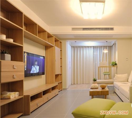 两室一厅日式原木装修设计风格案例