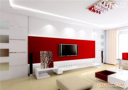 红色客厅装修设计效果图