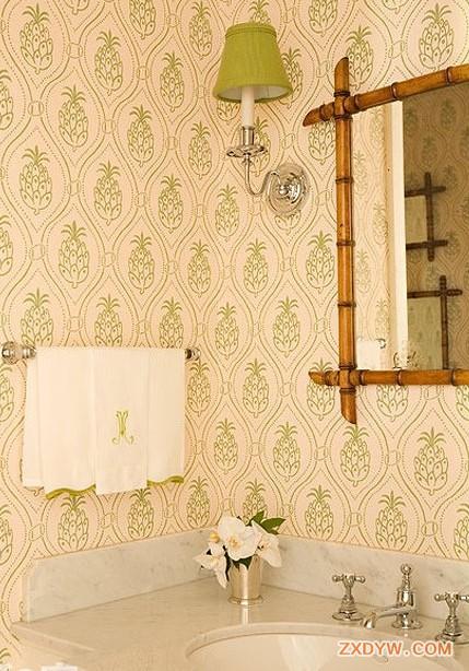 卫浴墙面壁纸装修
