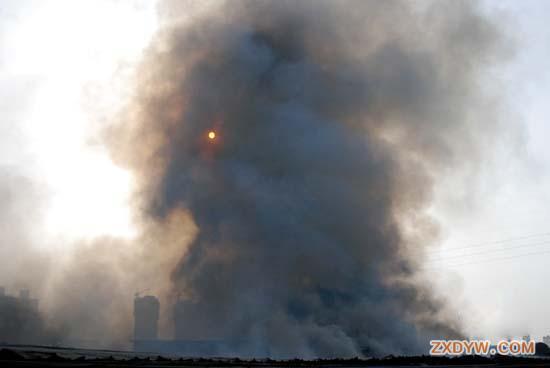 兰州天源建材市场着火