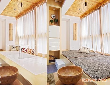 一室两厅木质清新装修风格