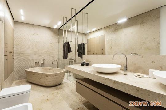 上海大户型卫浴间装修效果图